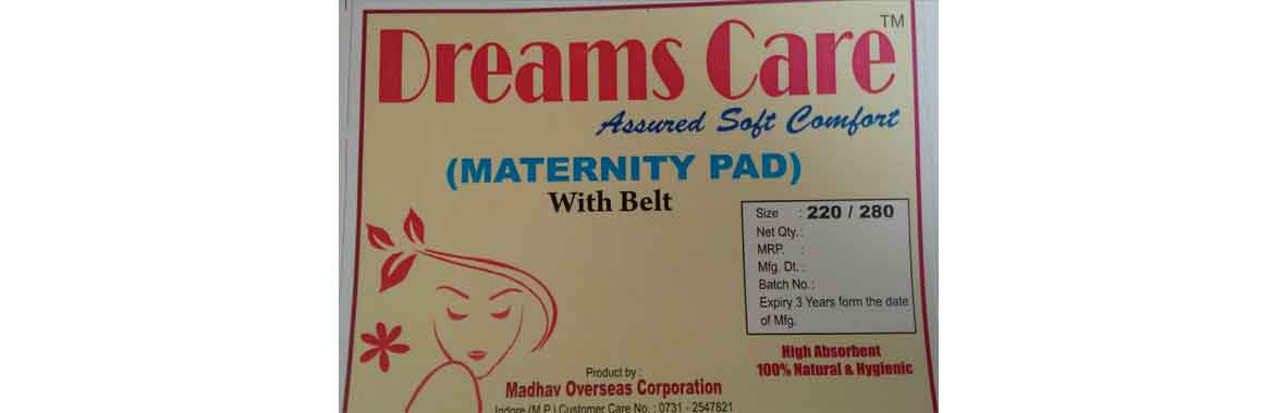maternity pads with belt in india, maternity pads in india, maternity pads  with back stripe, pads manufacturer in india, large sanitary pads in india, sanitary  pads in india, sanitary napkins with belt